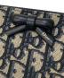 中古・古着 DIOR (ディオール) OBLIQUE BOW LONG WALLET LI 928 ネイビー：80000円