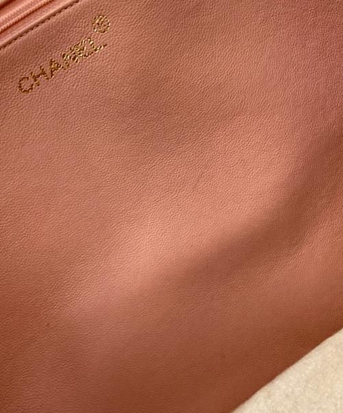 CHANEL（シャネル）CHANEL (シャネル) ラムスキン デカココマークチェーン トートバッグ ピンクの古着・服飾アイテム