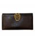 GUCCI（グッチ）の古着「グッチシマ 二つ折り長財布」｜ブラウン