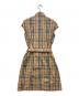 BURBERRY LONDON (バーバリーロンドン) ノースリーブノバチェックシャツワンピース ベージュ サイズ:UK8：14000円