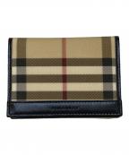 BURBERRYバーバリー）の古着「ノバチェックカードケース」｜ベージュ