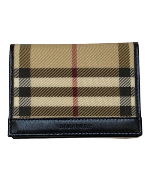 BURBERRY（バーバリー）BURBERRY (バーバリー) ノバチェックカードケース ベージュの古着・服飾アイテム