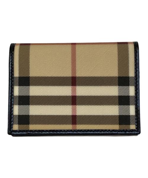 BURBERRY（バーバリー）BURBERRY (バーバリー) ノバチェックカードケース ベージュの古着・服飾アイテム