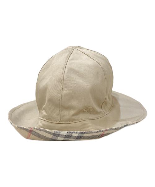 BURBERRY LONDON（バーバリーロンドン）BURBERRY LONDON (バーバリーロンドン) リバーシブルホース刺繍バケットハット ベージュの古着・服飾アイテム
