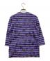 TAO COMME des GARCONS (タオ コムデギャルソン) フロッキー加工ボーダーカットソー パープル サイズ:Ｍ：8000円