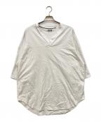 s'yteサイト）の古着「AIRY JERSEY BLIND STITCH LAYERED LONG-SLEEVE Tシャツ」｜ホワイト