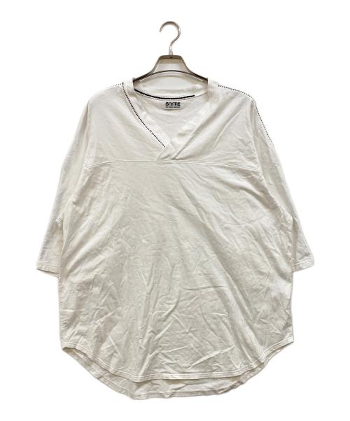 s'yte（サイト）s'yte (サイト) AIRY JERSEY BLIND STITCH LAYERED LONG-SLEEVE Tシャツ ホワイト サイズ:3の古着・服飾アイテム