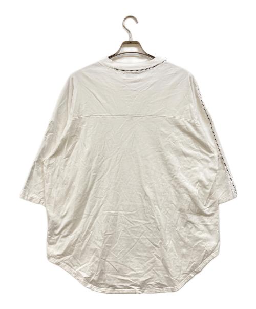 s'yte（サイト）s'yte (サイト) AIRY JERSEY BLIND STITCH LAYERED LONG-SLEEVE Tシャツ ホワイト サイズ:3の古着・服飾アイテム