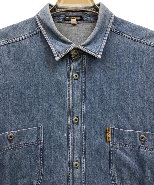 EMPORIO ARMANI（エンポリオ アルマーニ）EMPORIO ARMANI (エンポリオ アルマーニ) 90's デニムシャツ インディゴ サイズ:Ｍの古着・服飾アイテム