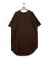 CLOTH&CROSS（クロスアンドクロス）の古着「妄想カフェ/coffeeプリントTシャツワンピース」｜ブラウン