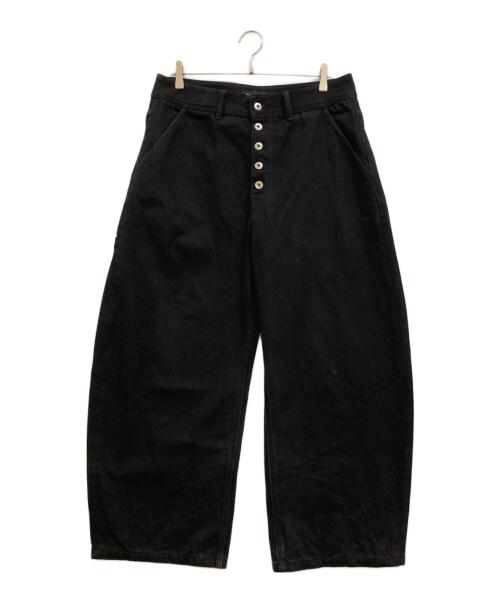 ASAPMODE（エイサップモード）asapmode (エイサップモード) Raw Stacked Loose Fit Jeans ブラック サイズ:XLの古着・服飾アイテム