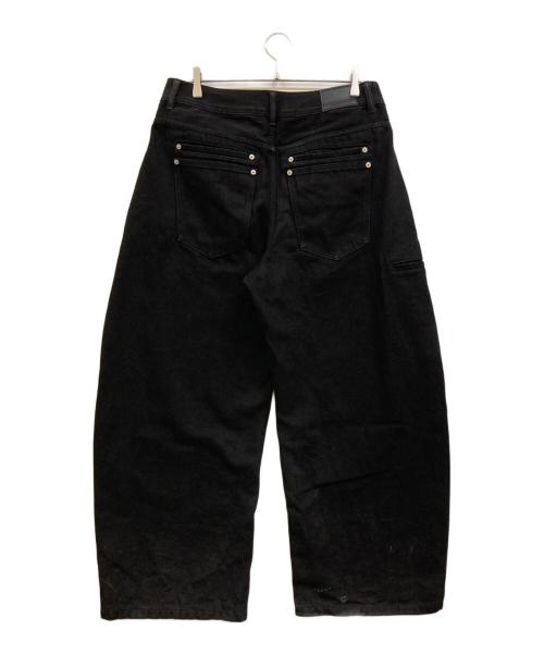ASAPMODE（エイサップモード）asapmode (エイサップモード) Raw Stacked Loose Fit Jeans ブラック サイズ:XLの古着・服飾アイテム