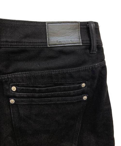 ASAPMODE（エイサップモード）asapmode (エイサップモード) Raw Stacked Loose Fit Jeans ブラック サイズ:XLの古着・服飾アイテム