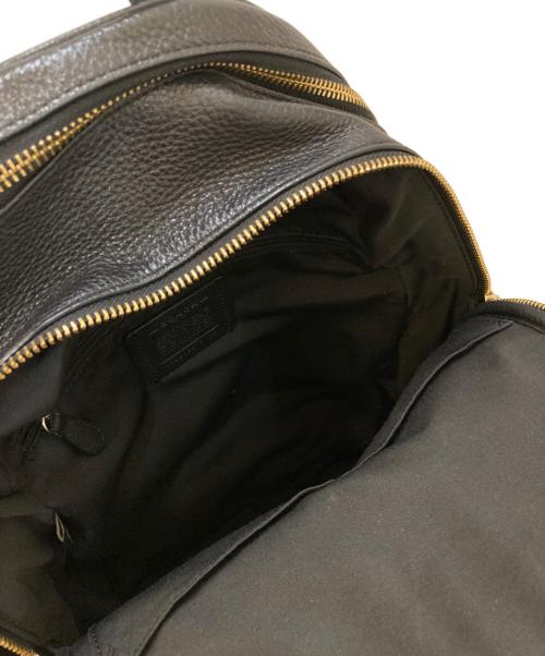 COACH（コーチ）COACH (コーチ) レザーリュック ブラックの古着・服飾アイテム