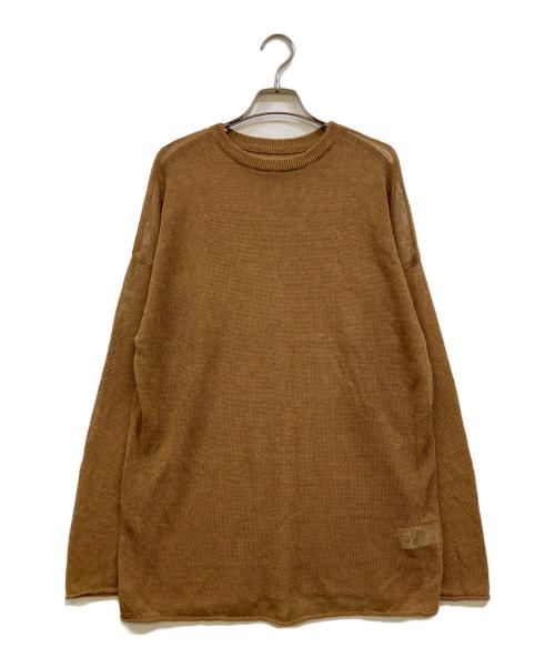 Plage（プラージュ）Plage (プラージュ) Linen/ny long プルオーバー ブラウン サイズ:Ｆの古着・服飾アイテム