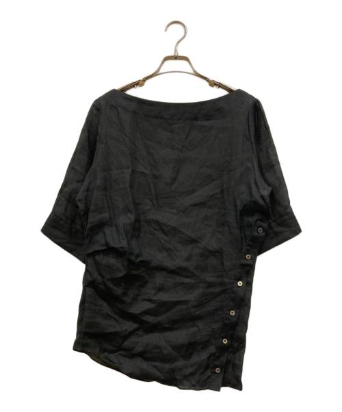 Plage（プラージュ）Plage (プラージュ) R’IAM スリットボタンブラウス 2 ブラック サイズ:Ｆの古着・服飾アイテム