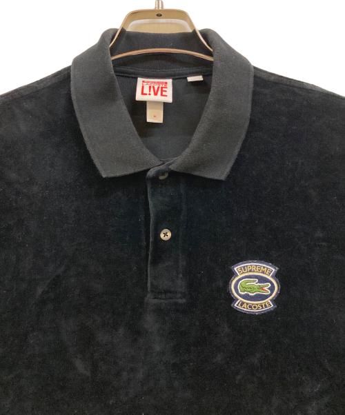 SUPREME（シュプリーム）Supreme (シュプリーム) LACOSTE LIVE (ラコステライブ) L/S Jersey Polo ブラック サイズ:Ｍの古着・服飾アイテム