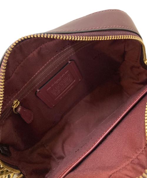 COACH（コーチ）COACH (コーチ) ツイードショルダーバッグ ワインレッドの古着・服飾アイテム