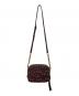 COACH (コーチ) ツイードショルダーバッグ ワインレッド：8000円