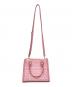 Kate Spade (ケイトスペード) エリー ストロー ツイード スモール トート ピンク 未使用品：12000円