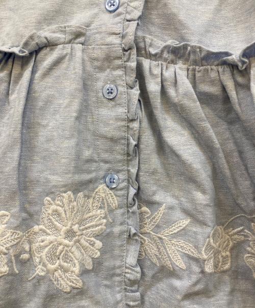 Kate Spade（ケイトスペード）Kate Spade (ケイトスペード) エンブロイダリー シャンブレー シャツ ドレス ブルー サイズ:S 未使用品の古着・服飾アイテム