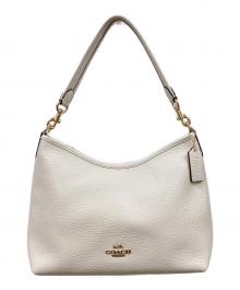 COACH（コーチ）の古着「ローレル 2WAYレザーショルダーバッグ」｜ベージュ