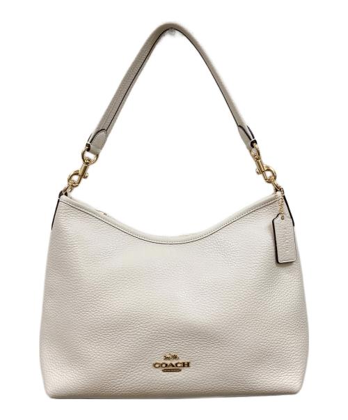 COACH（コーチ）COACH (コーチ) ローレル 2WAYレザーショルダーバッグ ベージュの古着・服飾アイテム