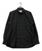 sacaiサカイ）の古着「ブラックプリーツシャツ」｜ブラック