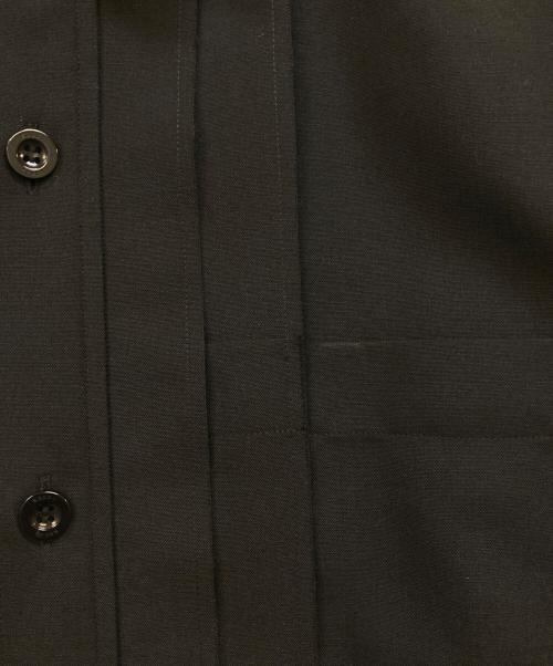 sacai（サカイ）sacai (サカイ) ブラックプリーツシャツ ブラック サイズ:2の古着・服飾アイテム