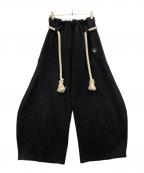 AELFRIC EDENエルフリック エデン）の古着「スーパーバギーバレルスウェットパンツ」｜ブラック