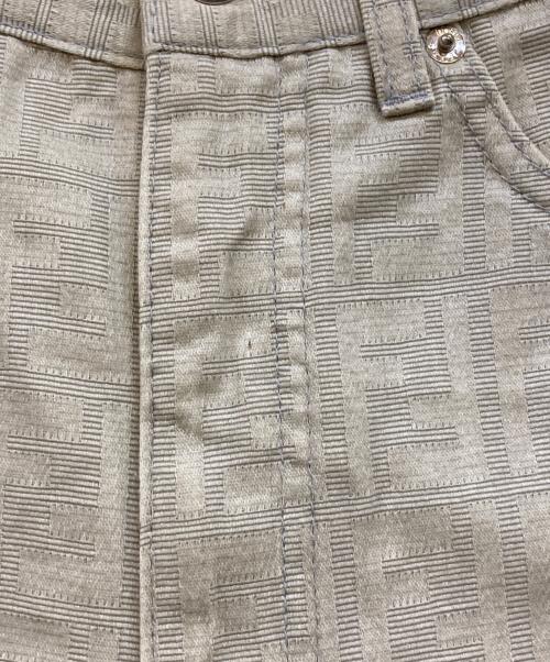 FENDI（フェンディ）FENDI (フェンディ) ズッカ総柄パンツ ベージュ サイズ:43の古着・服飾アイテム