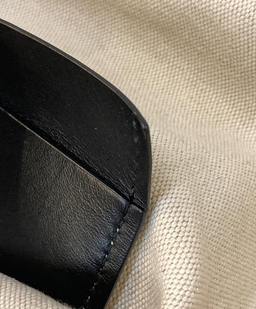 JIL SANDER（ジルサンダー）JIL SANDER (ジルサンダー) レザーハンドル キャンバストートバッグ ベージュの古着・服飾アイテム