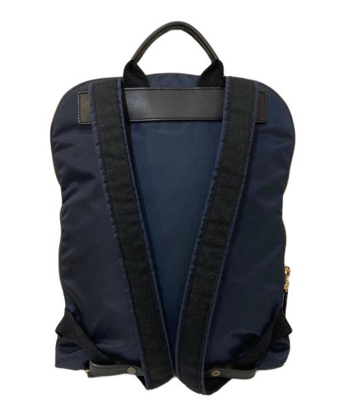 Felisi（フェリージ）Felisi (フェリージ) 19-26 ナイロン×レザーデイパック ネイビーの古着・服飾アイテム