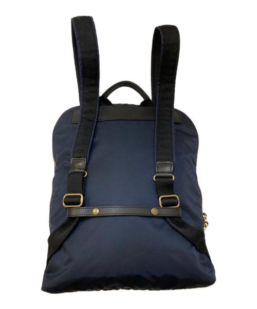 Felisi（フェリージ）Felisi (フェリージ) 19-26 ナイロン×レザーデイパック ネイビーの古着・服飾アイテム
