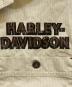 中古・古着 HARLEY-DAVIDSON (ハーレーダビッドソン) コーデュロイ切替半袖シャツ ブラウン サイズ:S：5000円
