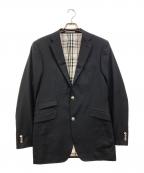 BURBERRY BLACK LABELバーバリーブラックレーベル）の古着「銀釦 2Bテーラードジャケット」｜ブラック