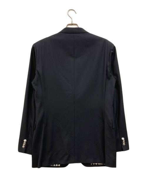 BURBERRY BLACK LABEL（バーバリーブラックレーベル）BURBERRY BLACK LABEL (バーバリーブラックレーベル) 銀釦 2Bテーラードジャケット ブラック サイズ:LLの古着・服飾アイテム