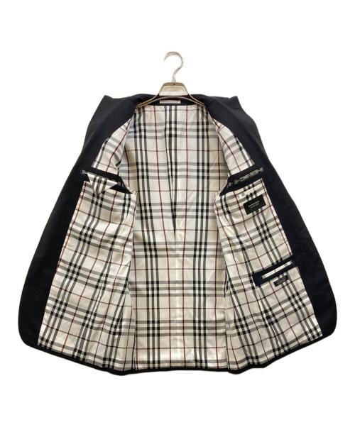 BURBERRY BLACK LABEL（バーバリーブラックレーベル）BURBERRY BLACK LABEL (バーバリーブラックレーベル) 銀釦 2Bテーラードジャケット ブラック サイズ:LLの古着・服飾アイテム