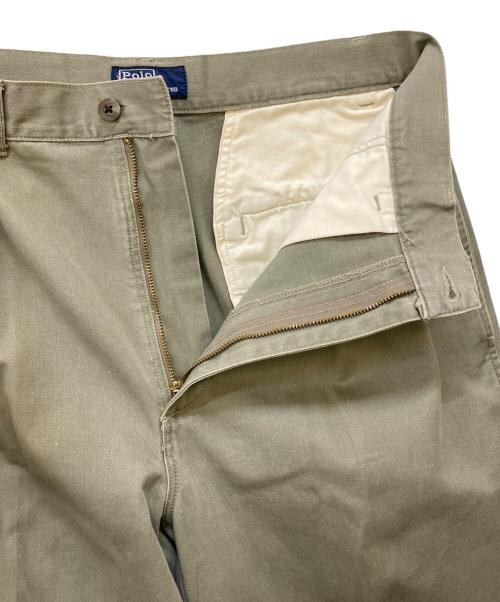 POLO RALPH LAUREN（ポロ・ラルフローレン）POLO RALPH LAUREN (ポロ・ラルフローレン) 90's タックチノパン カーキ サイズ:W30(76㎝)の古着・服飾アイテム