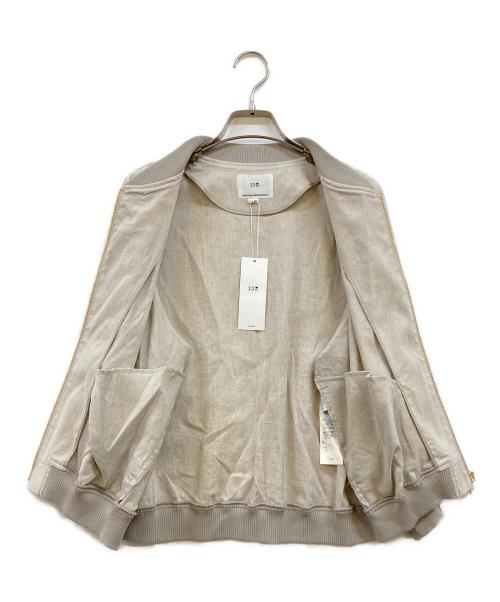 23区（ニジュウサンク）23区 (ニジュウサンク) リネンレーヨンストレッチ ブルゾン ベージュ サイズ:38 未使用品の古着・服飾アイテム