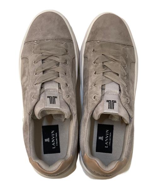 LANVIN COLLECTION（ランバンコレクション）LANVIN COLLECTION (ランバンコレクション) ラインストーン リボンスニーカー グレー サイズ:24㎝の古着・服飾アイテム