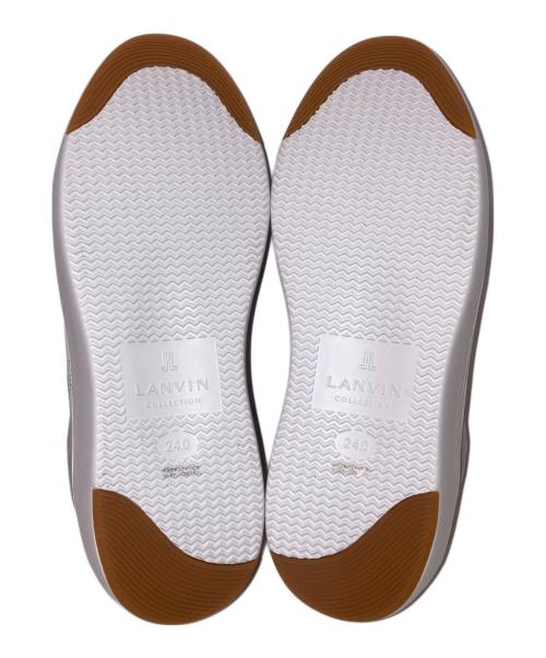 LANVIN COLLECTION（ランバンコレクション）LANVIN COLLECTION (ランバンコレクション) ラインストーン リボンスニーカー グレー サイズ:24㎝の古着・服飾アイテム