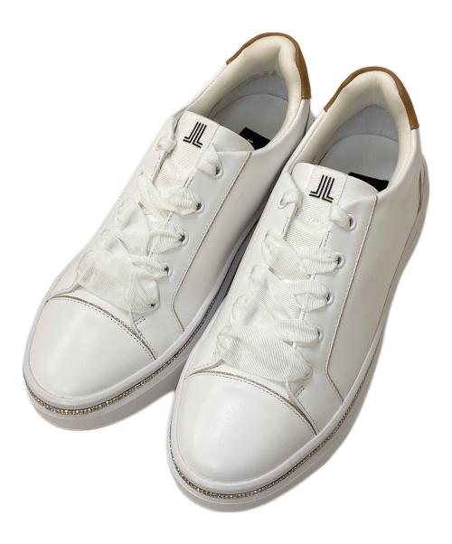 LANVIN COLLECTION（ランバンコレクション）LANVIN COLLECTION (ランバンコレクション) ラインストーン リボンスニーカー ホワイト サイズ:24㎝の古着・服飾アイテム