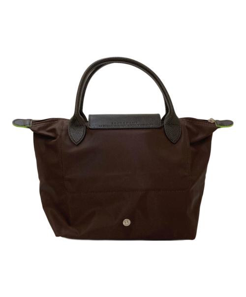 LONGCHAMP（ロンシャン）LONGCHAMP (ロンシャン) グリーン S トップハンドルバッグ ブラウンの古着・服飾アイテム