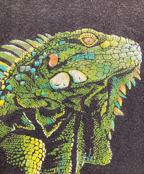 Harlequin（ハーレクイン）Harlequin (ハーレクイン) 90's イグアナプリントTEE ブラック サイズ:XLの古着・服飾アイテム