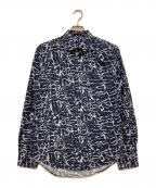 LOUIS VUITTONルイ ヴィトン）の古着「カモフラージュ柄シャツ」｜ブルー
