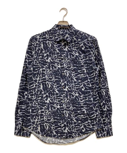 LOUIS VUITTON（ルイ ヴィトン）LOUIS VUITTON (ルイ ヴィトン) カモフラージュ柄シャツ ブルー サイズ:Sの古着・服飾アイテム