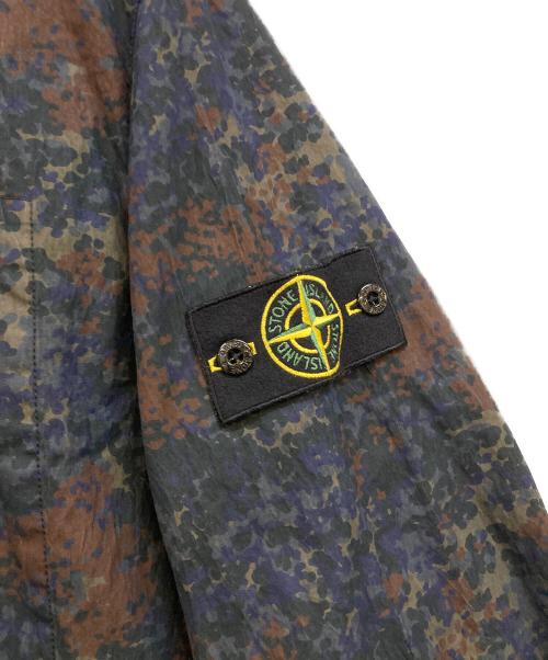 STONE ISLAND（ストーンアイランド）STONE ISLAND (ストーンアイランド) マルチカラーカモフラージュ柄シャツ ネイビー サイズ:XLの古着・服飾アイテム