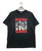 Hysteric Glamourヒステリックグラマー）の古着「プリントTシャツ」｜ブラック