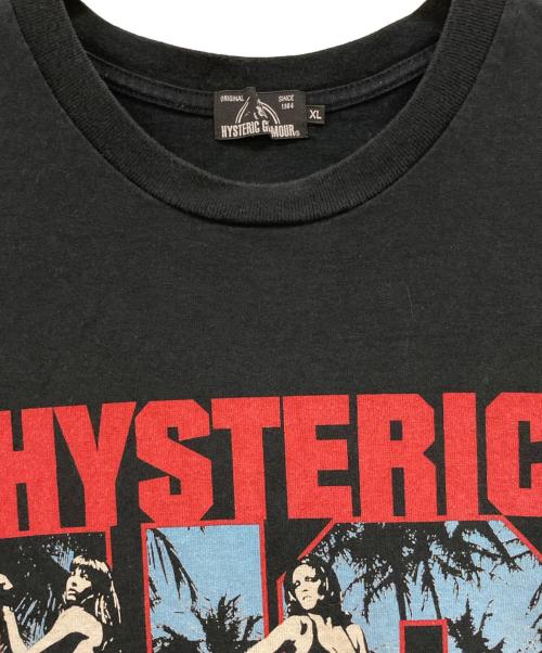 Hysteric Glamour（ヒステリックグラマー）Hysteric Glamour (ヒステリックグラマー) プリントTシャツ ブラック サイズ:XLの古着・服飾アイテム